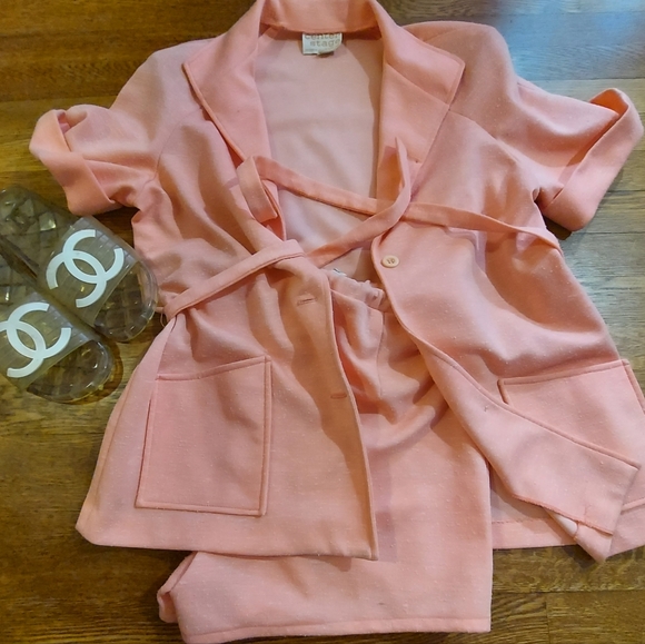 VINTAGE CENTER STAGE 2pc Retro Mod Short & Top Set - Picture 2 of 15